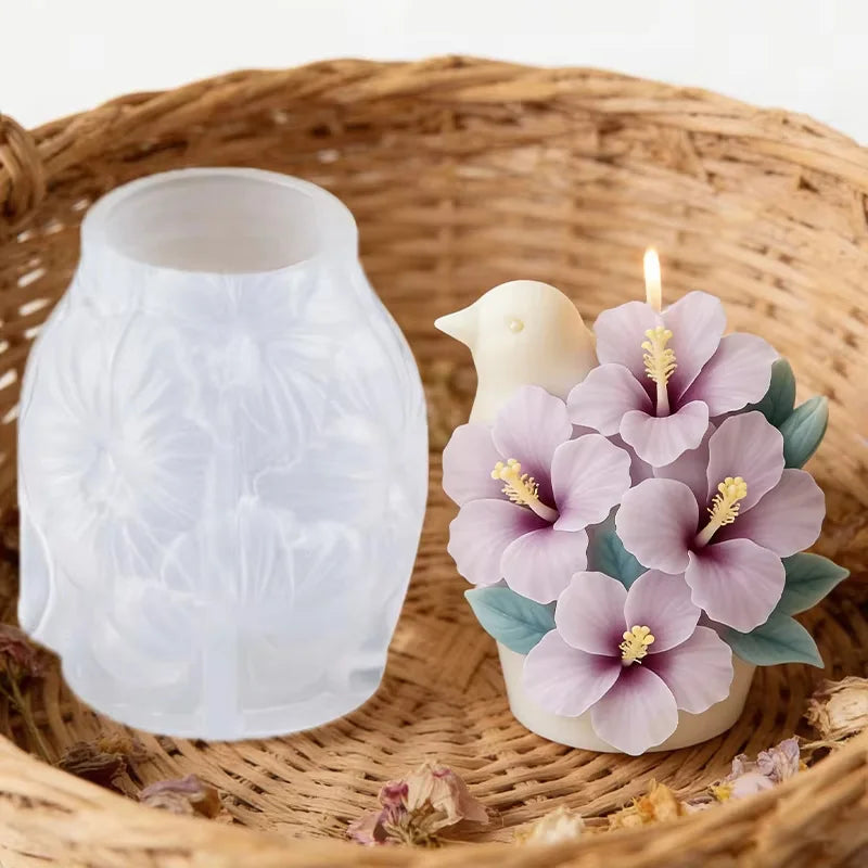 moulage silicone bougies fleurs dahlias marguerites tulipes parfums savons décorations saint valentin mariage