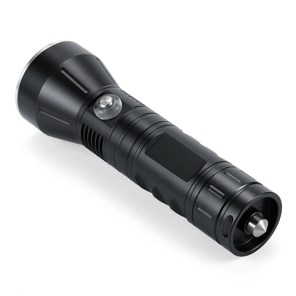 lampe poche plongée led 30w 3000lumens étanche 100m rechargeable tactique robuste