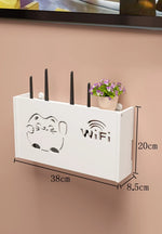 cache réseaux souriant wifi antennes décoration moderne blanc ventilation grille