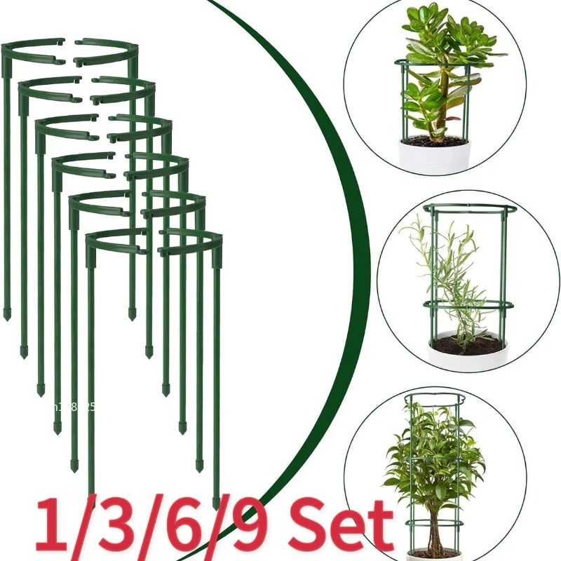 Support plante vert foncé rond moderne ajustable facile fleur intérieur