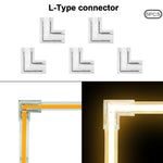 connecteur ruban led cob droit angle transparent pin pin pin 12v