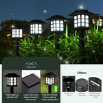 lampes solaires extérieures noires carreaux blancs moderne ip65 led jardin camping