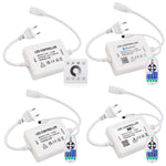 contrôleur led bluetooth wifi 750w 23touches télécommande ir moderne blanc