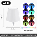 lampe table rechargeable led noir moderne base plate abatjour cable charge