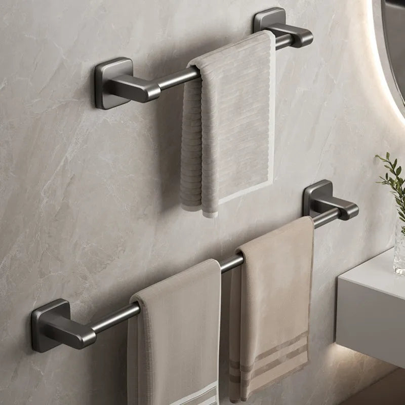 porte serviettes murals adhésifs gris foncé moderne minimaliste sans perçage