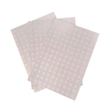 feuilles papier autocollant coeurs blanc bleu rose moderne décoration valentin points transparentes a4
