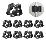 porte balai support mur noir acier inoxydable moderne respectueux environnement vis imperméable stockage articles