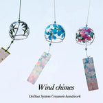 cloches vent transparentes motifs floraux décoratives japonaises artisanales chambre decoration
