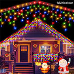 guirlande lumineuse solaire led blanc chaud moderne ip44 55m 96led 9m 162led