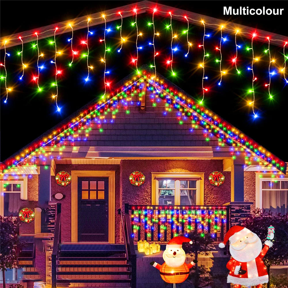 guirlande lumineuse solaire led blanc chaud moderne ip44 55m 96led 9m 162led