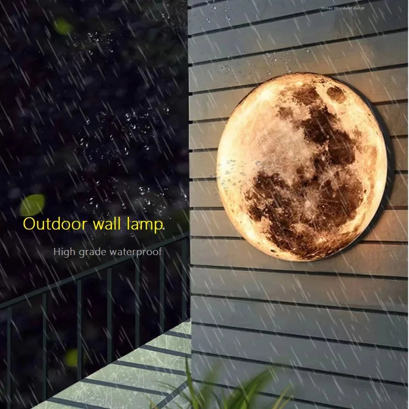 Applique murale demi-lune extérieure aluminium acrylique IP65