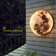 lumière murale extérieure lune texturée beige marron gris vert moderne