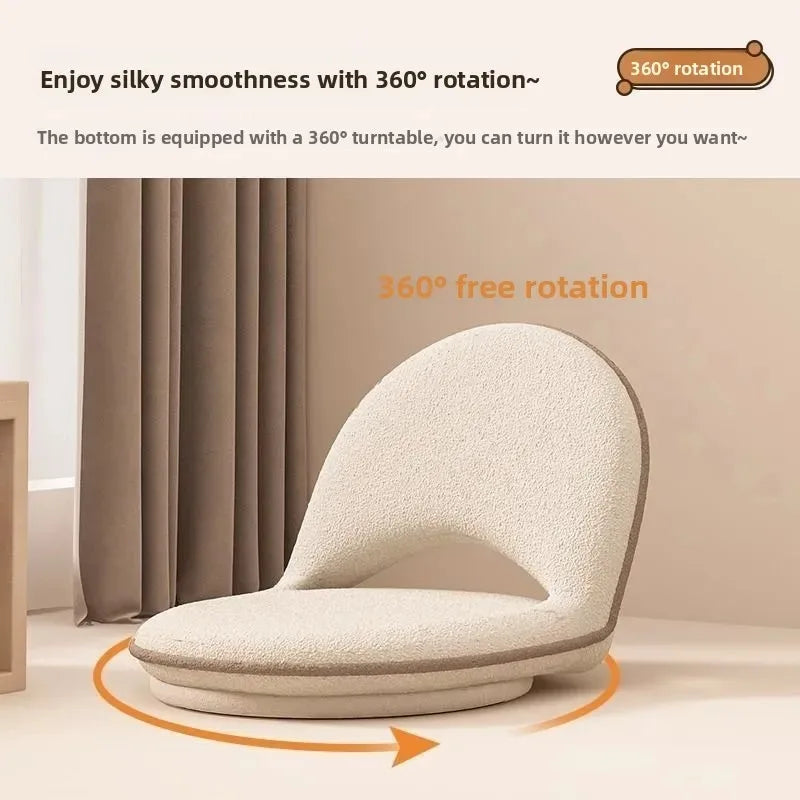 chaise lecture pliante moderne minimaliste tatami tissu texturé coussin salon japonais