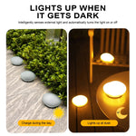 lampe solaire jardin blanc translucide moderne led haute luminosité ip65 abs autonomie