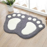 tapis sol antidérapant polypropylène empreintes animaux marron gris bleu vert moderne salon chambre cuisine