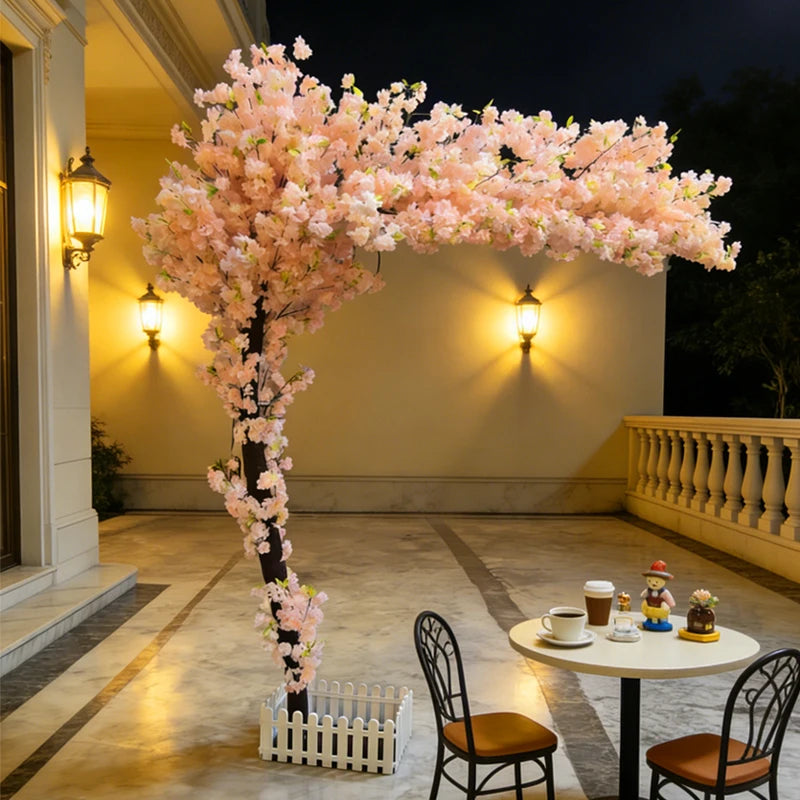 Décoration moderne arches fleurs artificielles rose clair macarons champagne coquillages baby shower anniversaire