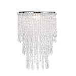 lampe suspendue abat jour cristal transparent classique tringle chambre salon mariage