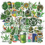 stickers cannabis personnages dessins animés spongebob fleurs cœurs kawaii graphiques