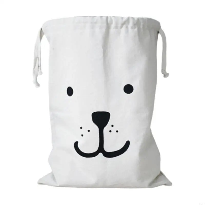 sacs cordons blancs motifs animaux ours chien panda enfants rangement chambre coucher