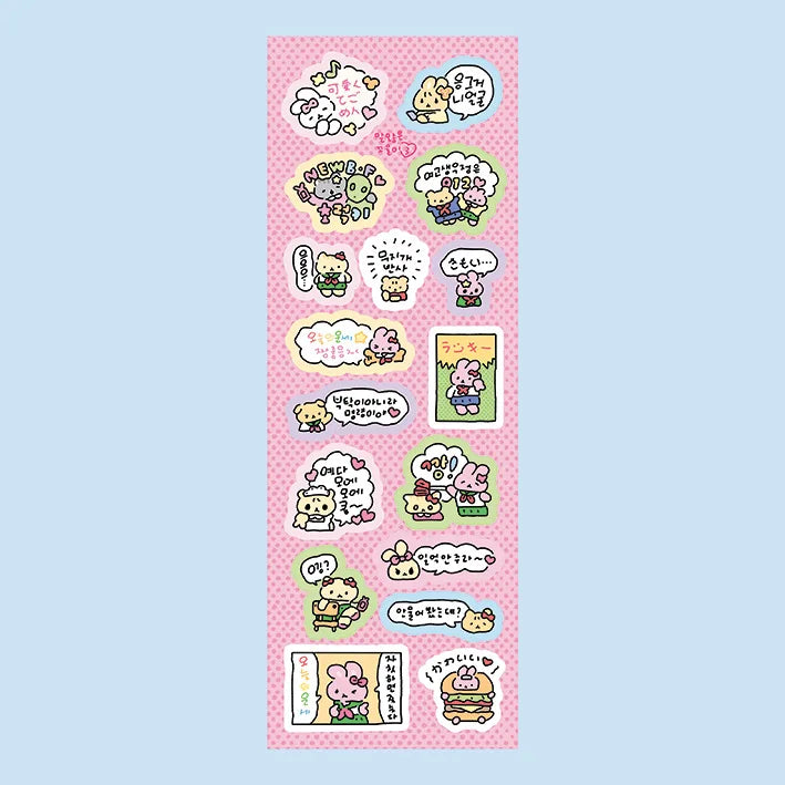 stickers kawaii multicolores dessins animés adhésifs mignons thème cuisine jeux vidéo halloween