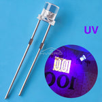 diodes led 3v transparentes bleues vertes rouges chaudes jaunes blanches roses violettes oranges plat
