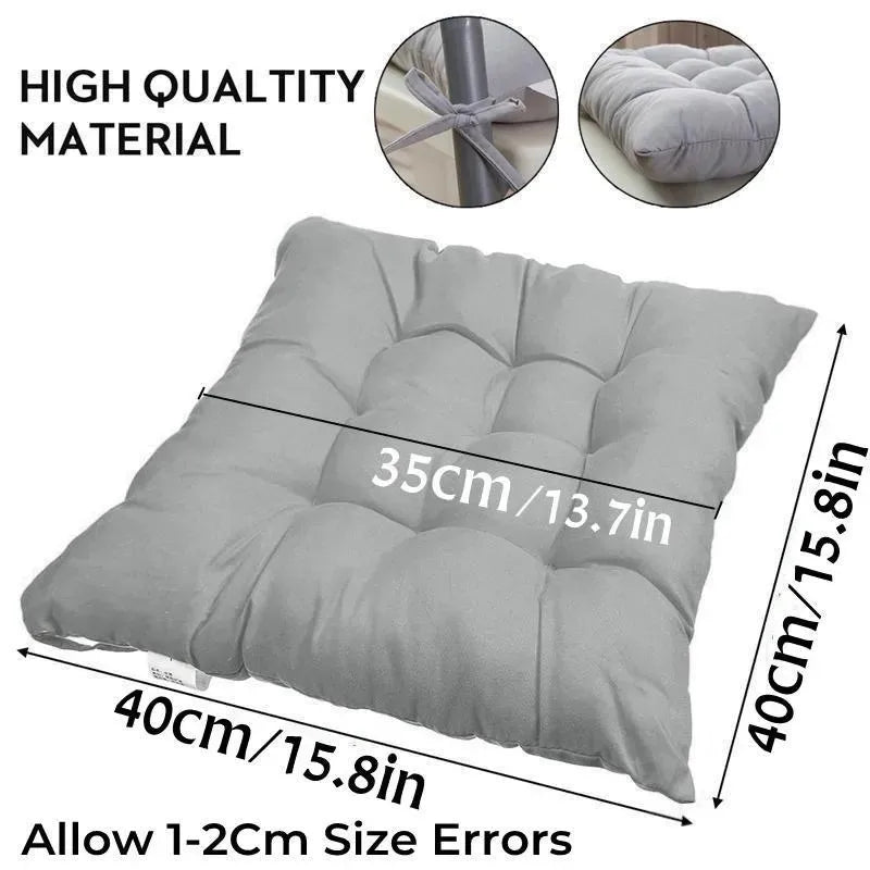 coussin siège carré anti décubitus amovible lavable moderne confortable tissu épais doux coutures horizontales