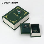 boîte rangement bijoux velours classique réutilisable respectueuse environnement moderne argent doré rose vert bleuclair