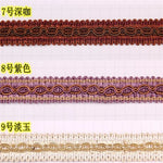ruban dentelle tissée or gris bleu rouge vert marron violet classique mariage décoration élégante