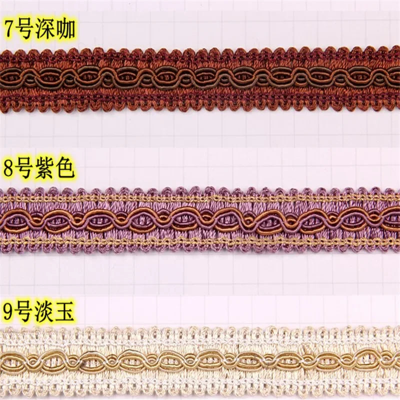 ruban dentelle tissée or gris bleu rouge vert marron violet classique mariage décoration élégante