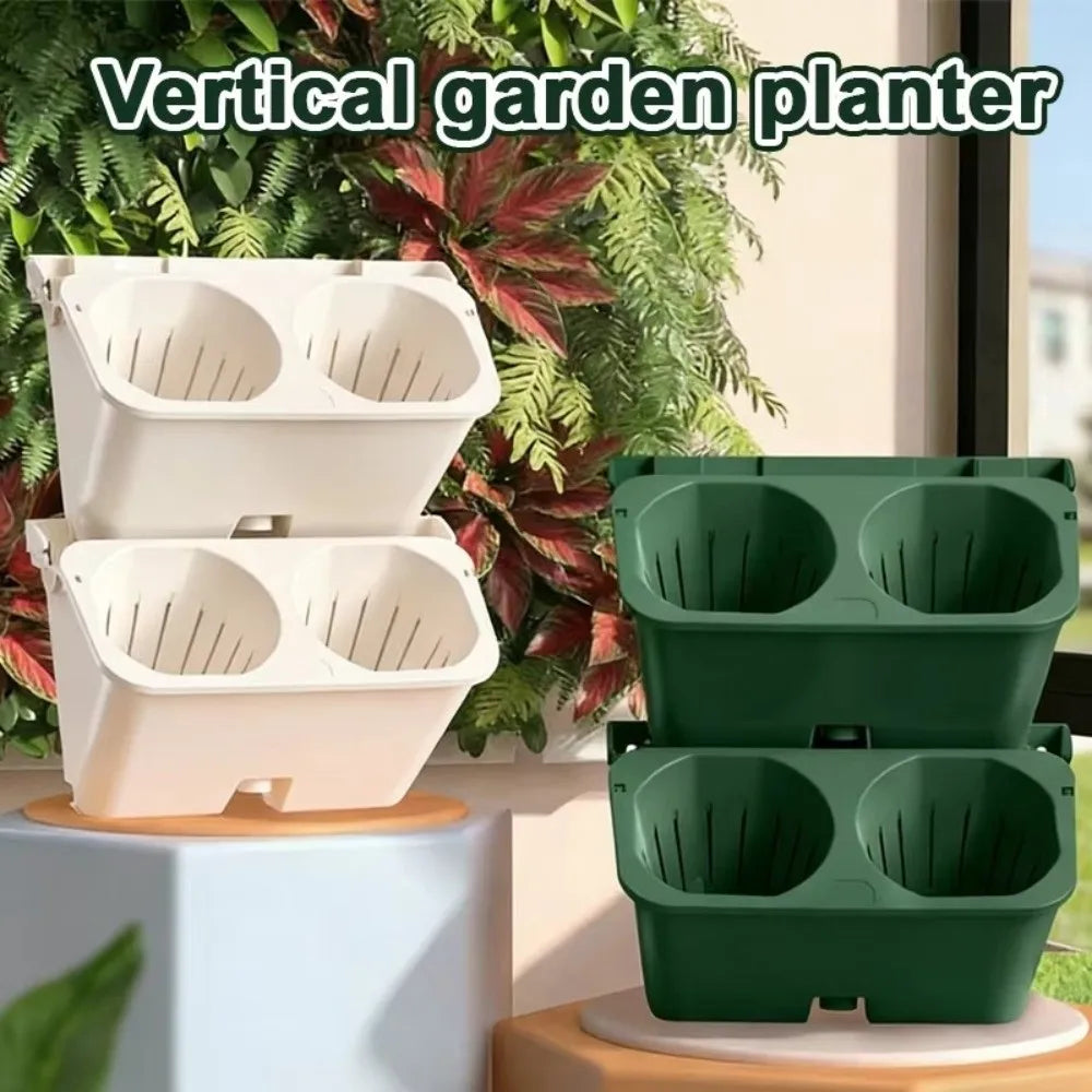 support mural plantes vert noir blanc moderne minimaliste perforations plastique lisse