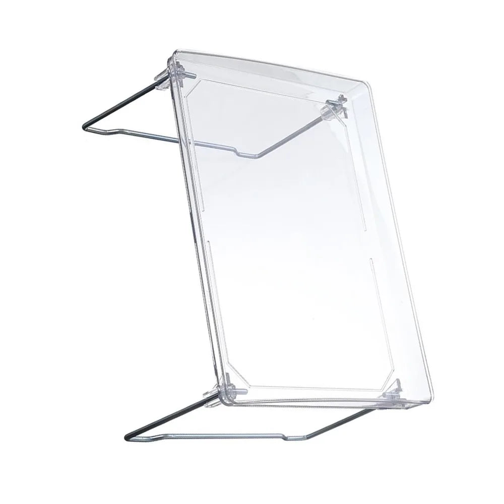 support pliable transparent moderne pieds métalliques élégant organisation travail durable robuste