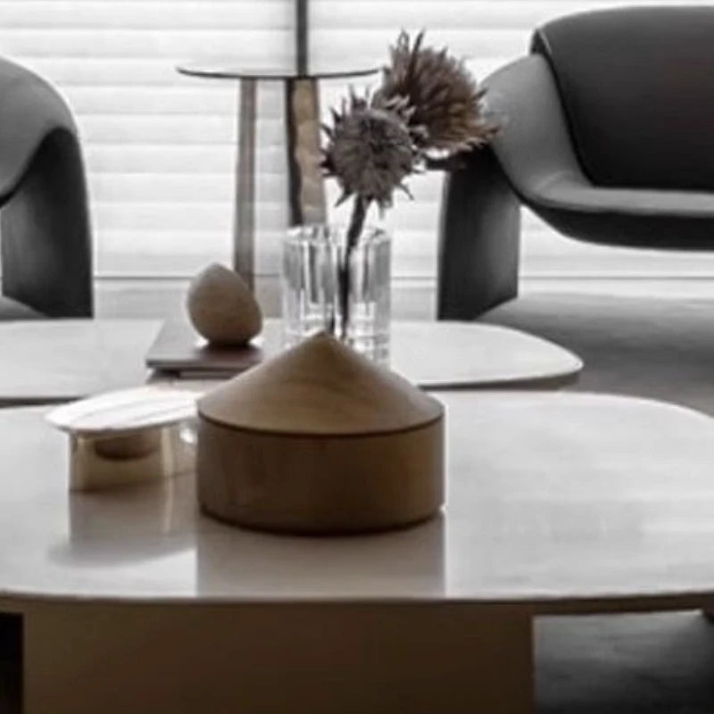 ornements decoratifs cones domes marron beige aspect bois minimaliste moderne deco maison