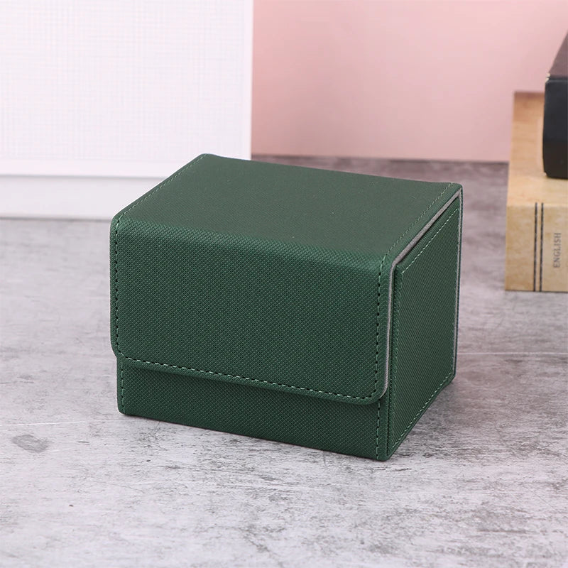 boîtes rangement pliantes simili cuir rouge verte violette grise noire moderne