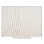 tapis drainage silicone gris moderne rayures diagonales antidérapant respectueux environnementuisine