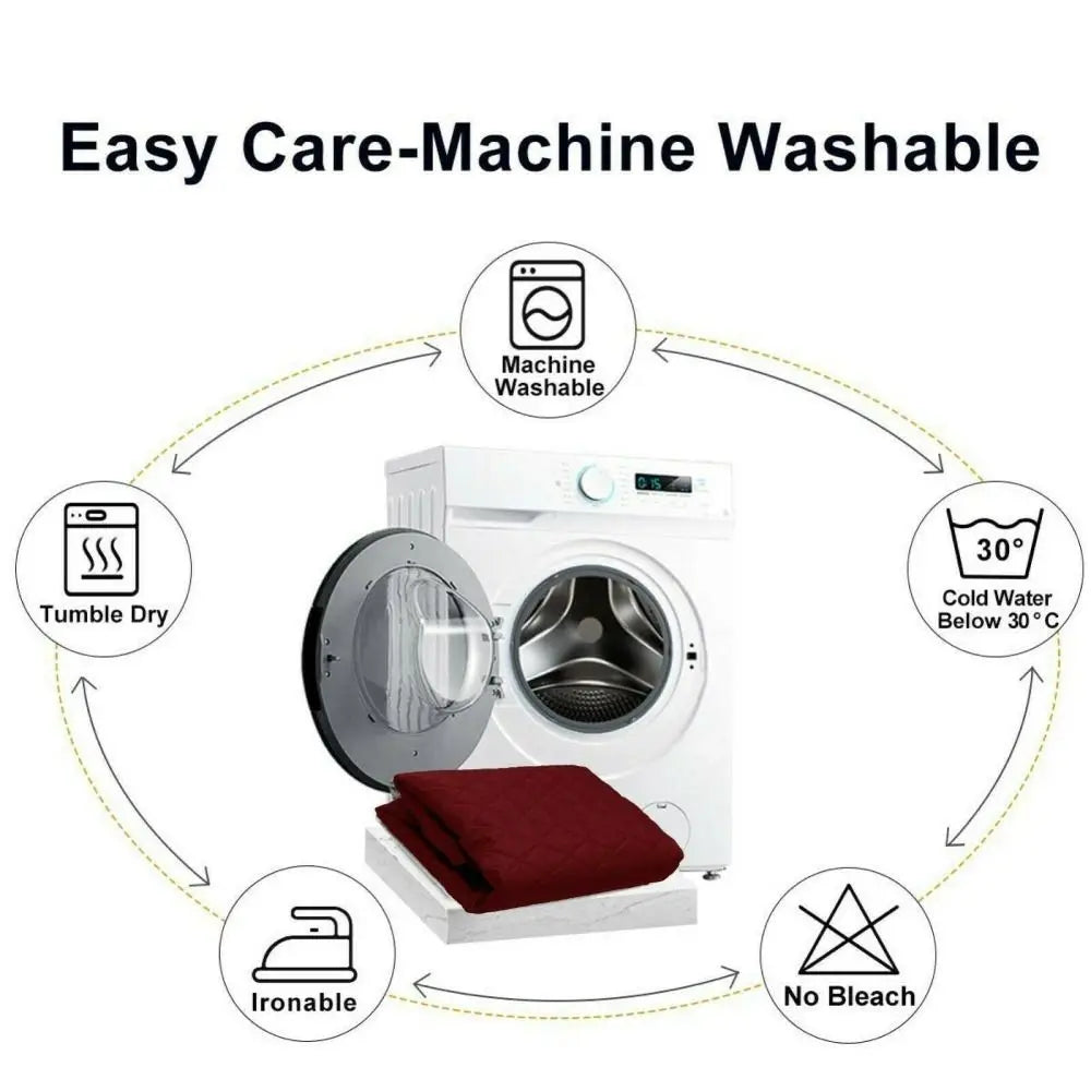 protège canapé gris quilté moderne 120cm 90cm lavable machine automne hiver