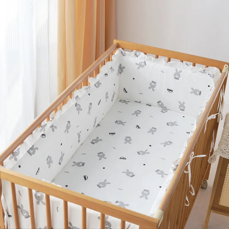 lit bébé drap coton animaux fruits motifs décoratifs blanc gris rose bleu vert