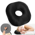 oreiller coton polyester noir moderne 100% coton confortable rond literie fixations