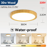lampe moderne bois naturel 20w 30w 40w blanc texture bois opacité éclairage quotidien facile