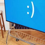meuble tv mobile moderne roulettes support 32 60 pouces rangement salon chambre
