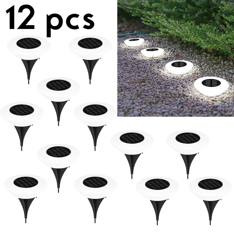 lumière solaire led moderne autoadhésive extérieure blanc ip65 12vacs 4pcs 8pcs