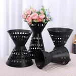 support bouquets fleurs noir moderne perforé tissu fixations invisibles variante taille grande medium petite