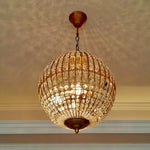 Suspension lumineuse cristal doré classique transparente salon chambre d'hôtel LED 2000 82000 lumens