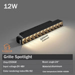 spot led noir mat rail magnétique télécommande application mobile moderne intérieur