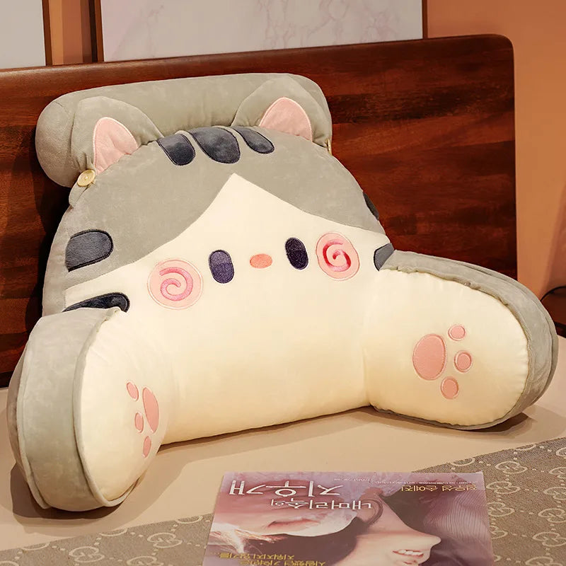 oreiller animal forme chat chien doux peluche enfantin confortable mémoire foam