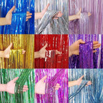 rideau soie franges violet moderne festif anniversaire mariage photomaton 1m 2m