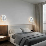 lampe murale moderne led noir blanc interrupteur port usb éclairage quotidien fixée mur ampoles