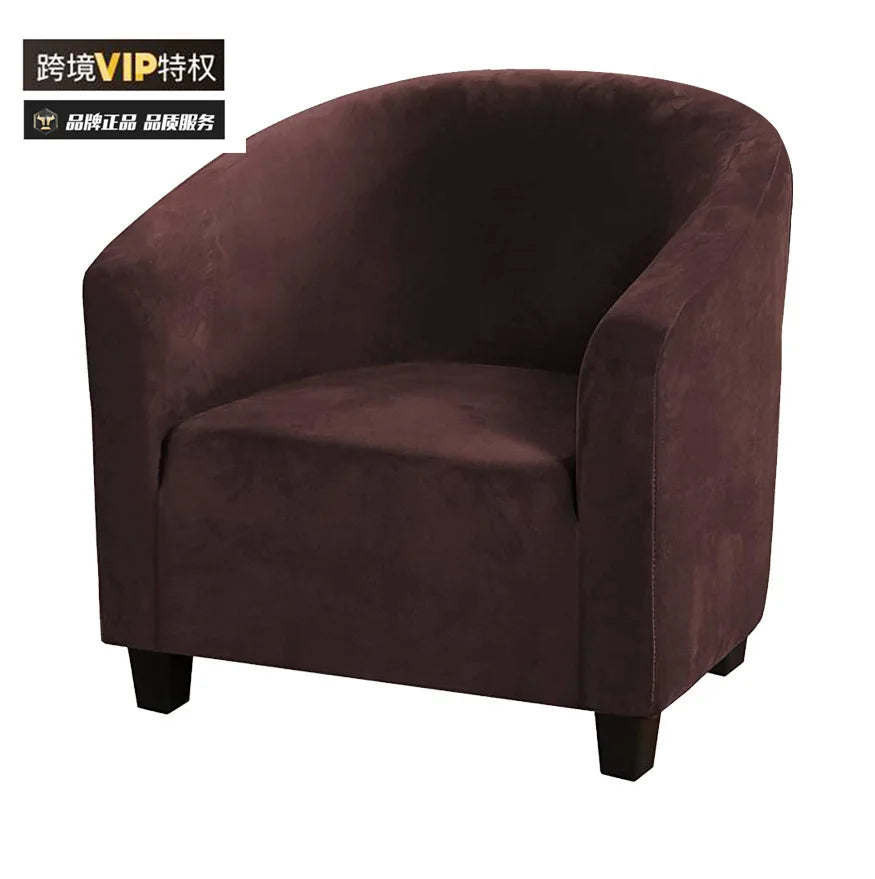 housse fauteuil velours bleu marine blanc moderne anti dérapante machine opaque
