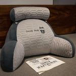 coussin lecture texturé panda lapin gris blanc rose confortable moderne 60x40cm