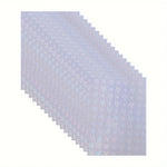 feuilles papier autocollant coeurs blanc bleu rose moderne décoration valentin points transparentes a4