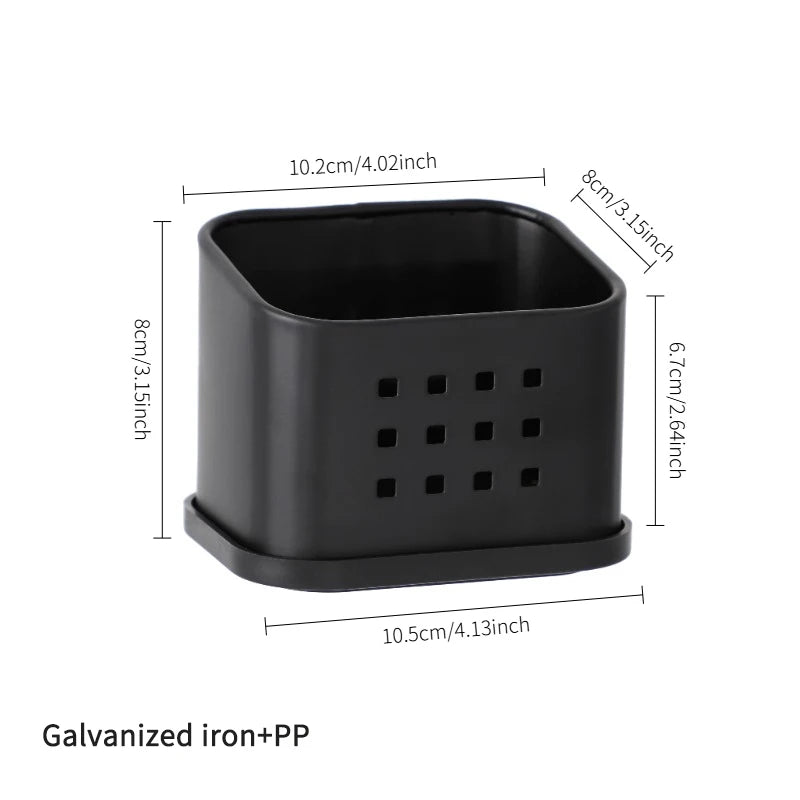 rangement éponge vaisselle acier inoxydable drainage moderne étagère cuisine organisation comptoir minimaliste sèche.sponge brosses